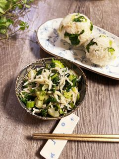 簡単♪セロリの葉としらすの白だし炒め-レシピのメイン写真