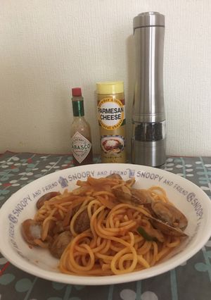 我家のなんちゃってボンゴレロッソ-レシピのメイン写真