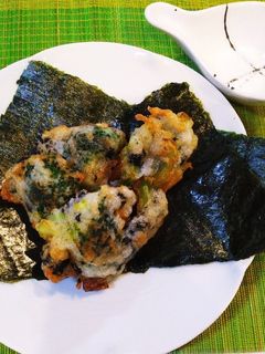 ブロッコリーと海苔入り長芋の揚げ物-レシピのメイン写真