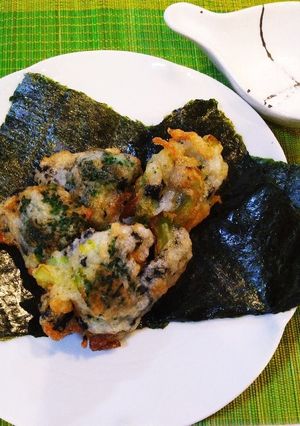 ブロッコリーと海苔入り長芋の揚げ物-レシピのメイン写真