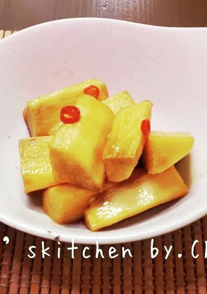 簡単☆長芋（山芋）のにんにく酢醤油漬け-レシピのメイン写真