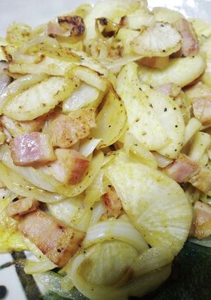 大根とベーコンのカレー炒め-レシピのメイン写真