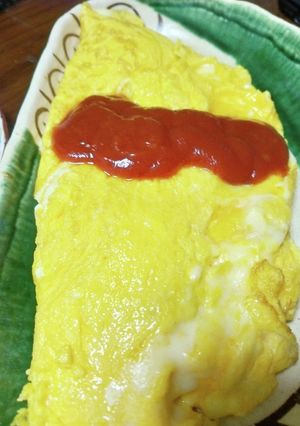 やっと成功のチーズオムレツ-レシピのメイン写真