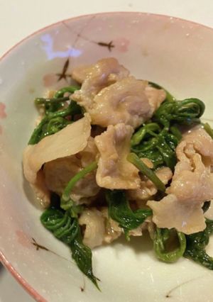 こしあぶらと豚バラ炒め-レシピのメイン写真