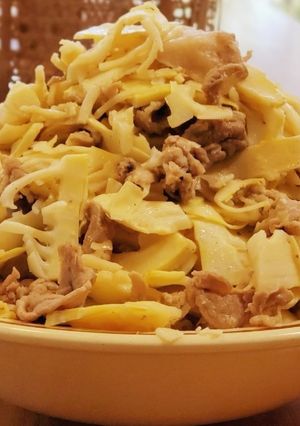 たけのこと豚肉の炒め物-レシピのメイン写真