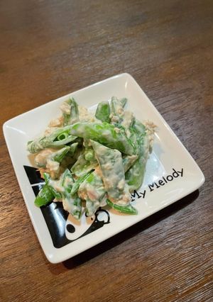 スナップエンドウのツナマヨ和え-レシピのメイン写真