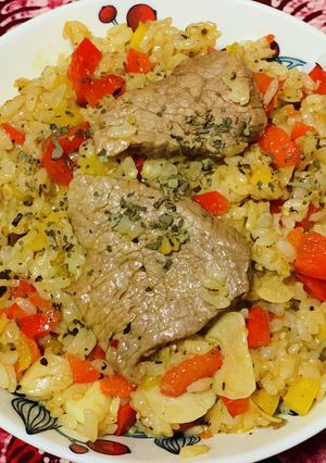 焼き肉ピラフ-レシピのメイン写真