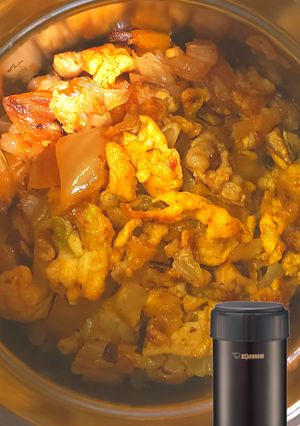 オートミールで豚キムチチャーハン-レシピのメイン写真