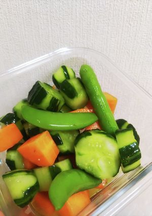 うどんスープの素で簡単漬け物-レシピのメイン写真