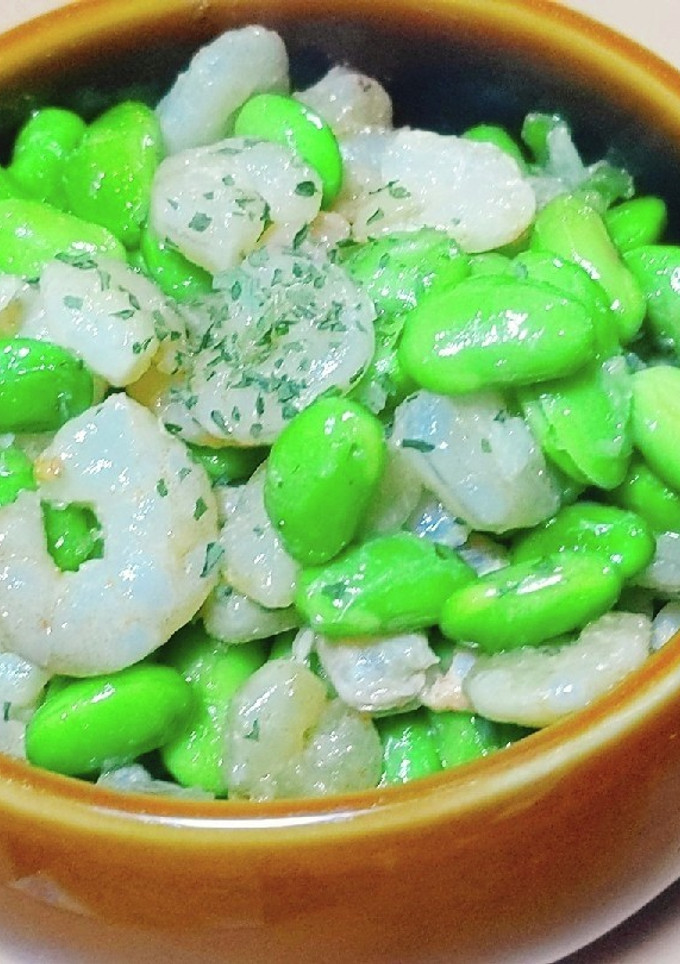 簡単やみつき海老と枝豆のガーリック焼き☆-レシピのメイン写真