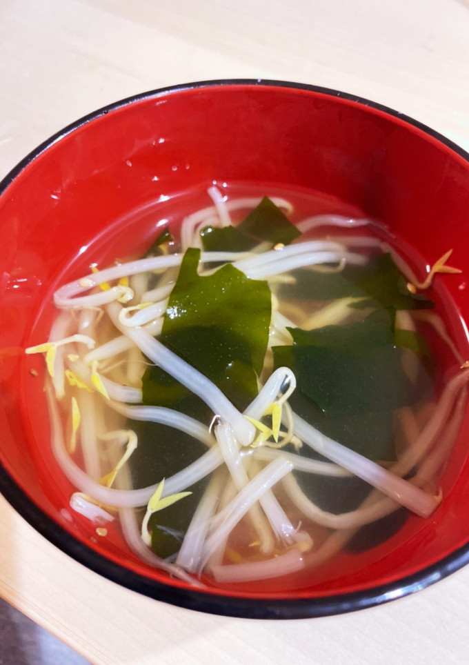 もやしとわかめのスープ-レシピのメイン写真