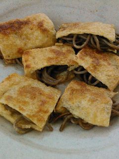 焼き和そばの油揚げはさみ焼き-レシピのメイン写真