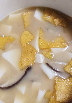 エビ煎餅の出汁がおいしいお味噌汁！-レシピのメイン写真