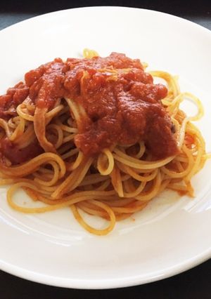 8分トマトソースパスタ-レシピのメイン写真