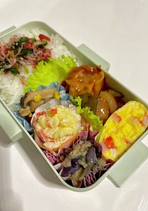 冷凍シューマイで酢豚弁当-レシピのメイン写真