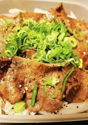 ねぎ塩牛タン丼-レシピのメイン写真