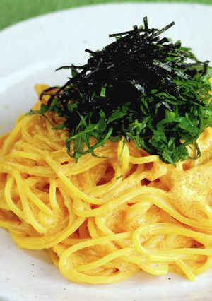 うにのようなビヨンドとうふとたらこパスタ-レシピのメイン写真
