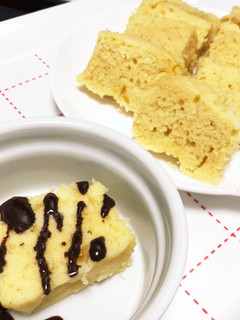 ふわふわレンジケーキ-レシピのメイン写真