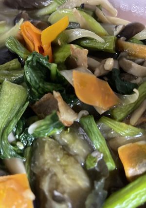 ナスとチンゲン菜のオイスター炒め-レシピのメイン写真