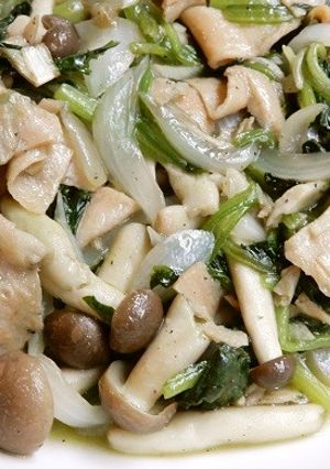 ほうれん草と新玉ネギと大豆ミートの炒め物-レシピのメイン写真