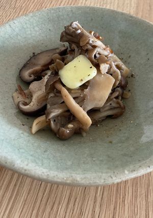 マカ入りきのこ炒め　バター醬油風味-レシピのメイン写真