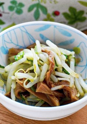 簡単無限もやし！メンマとごま油のナムル-レシピのメイン写真