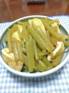 フキと油揚げの炒め煮-レシピのメイン写真