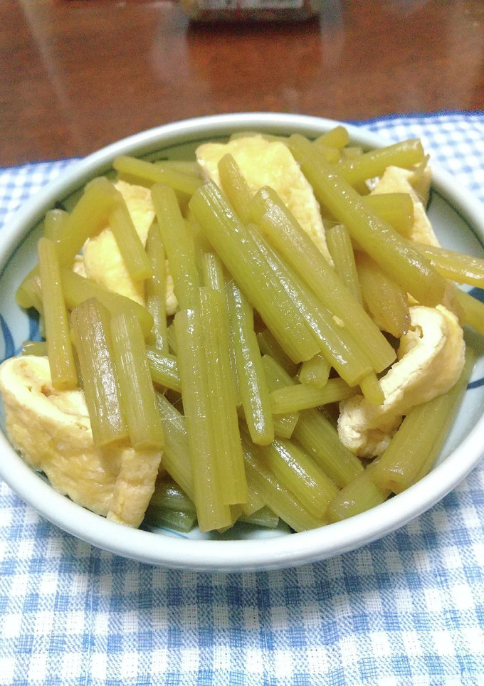 フキと油揚げの炒め煮-レシピのメイン写真