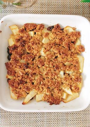 タルト?パイ?りんごの焼きオートミール-レシピのメイン写真
