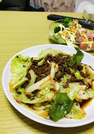 子供大好き♡肉味噌ピーマンキャベツ-レシピのメイン写真