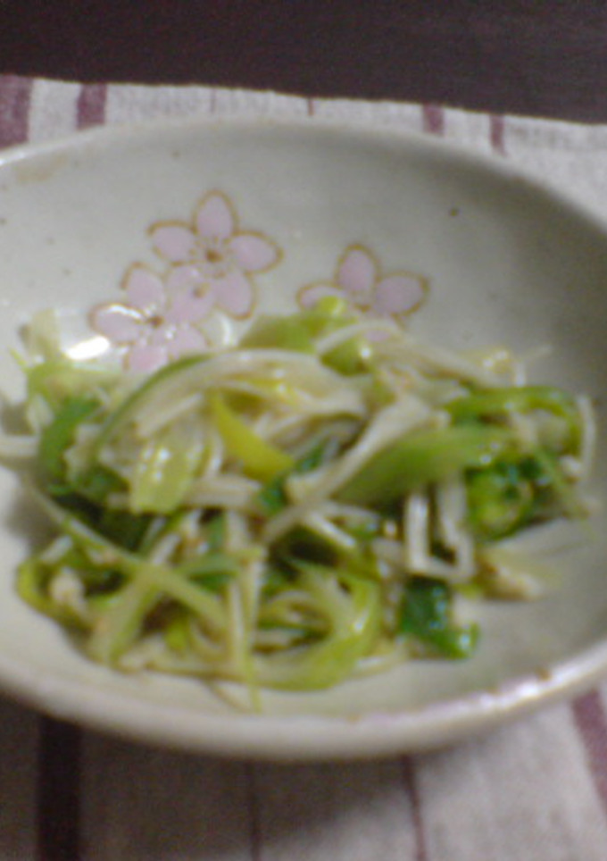 箸休めにどうぞ！ねぎとエノキの和えもの-レシピのメイン写真