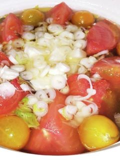 レタスとトマトいっぱいの温野菜風鍋-レシピのメイン写真