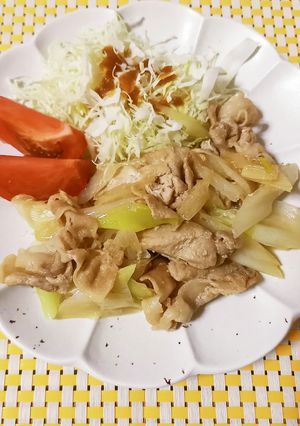 豚肉と長ネギのガリバタ醤油炒め-レシピのメイン写真