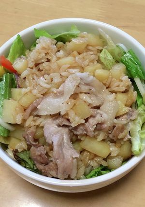 面倒くさがり屋さんの豚じゃが焼き飯-レシピのメイン写真