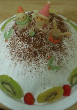 Xmas☆ズコットケーキ-レシピのメイン写真