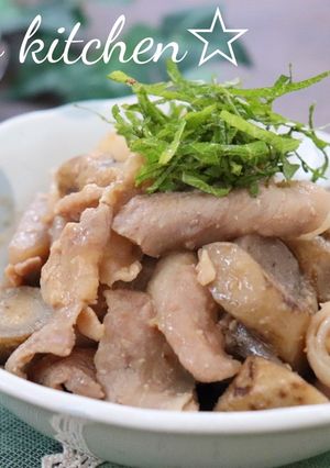 豚バラごぼうの味噌煮-レシピのメイン写真