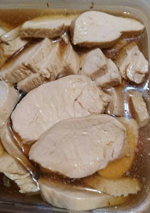 リンゴ酢で柔らか鶏ハム〜♪♪♪-レシピのメイン写真