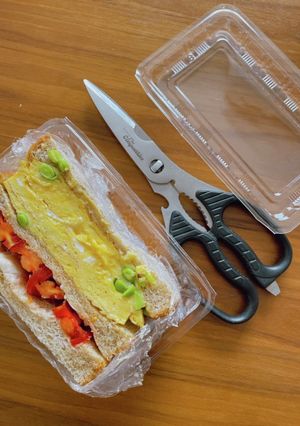 サンドイッチ100均使い捨て容器アイデア-レシピのメイン写真