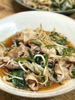 豚肉とニラもやしのオイスターソース炒め-レシピのメイン写真