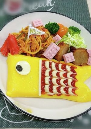 こいのぼりプレート-レシピのメイン写真