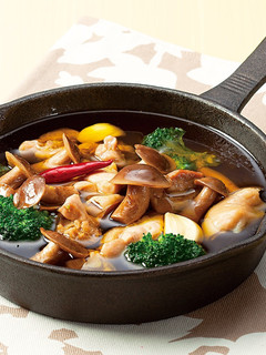 大粒丹波しめじと鶏肉のアヒージョ-レシピのメイン写真