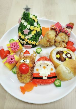 クリスマスプレート-レシピのメイン写真