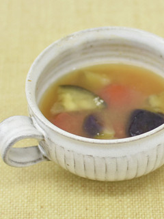 茄子とトマトの味噌汁-レシピのメイン写真