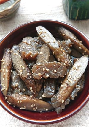 こんにゃくとごぼうの甘辛煮-レシピのメイン写真