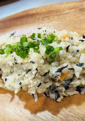 余った冷凍飯で!簡単クリームひじきおじや-レシピのメイン写真