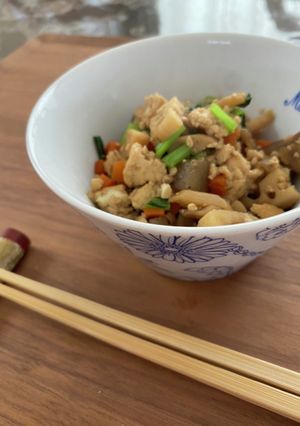 具沢山な炒り豆腐-レシピのメイン写真