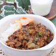 なすとピーマンの濃厚キーマカレー