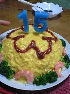 ケーキみたいなオムライス♫-レシピのメイン写真