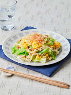 ツナとキャベツのそうめんチャンプルー-レシピのメイン写真