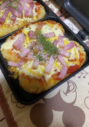 ホットサンドメーカーでポテトピザ-レシピのメイン写真
